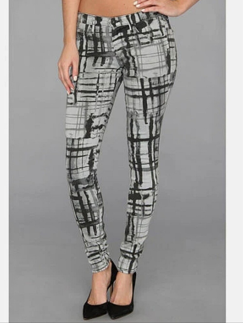 AG Adriano Goldschmied "The Absolute Legging" Super Skinny Jean Grey, Size 25